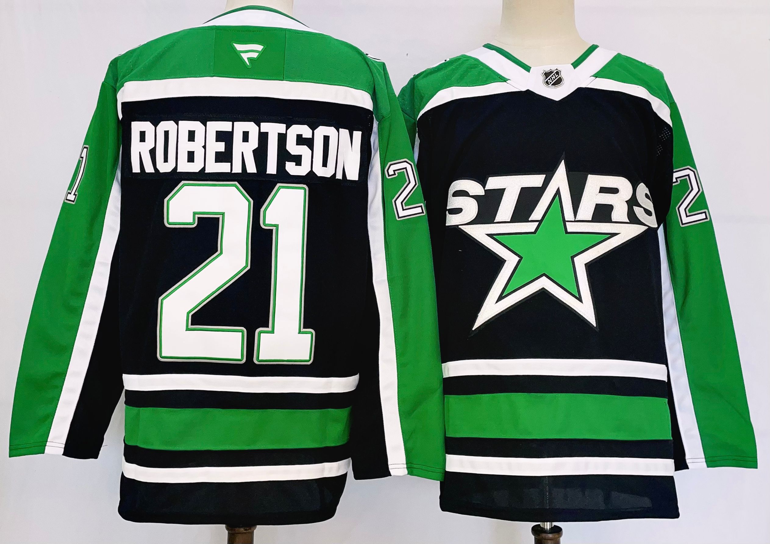 Men Dallas Stars #21 Robertson Black 2025 Home Premier Player NHL Jersey style 1